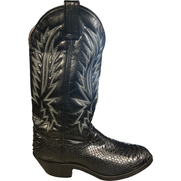 Laredo Cowtown Back Cut Python Cowboy Country Western Snakeskin